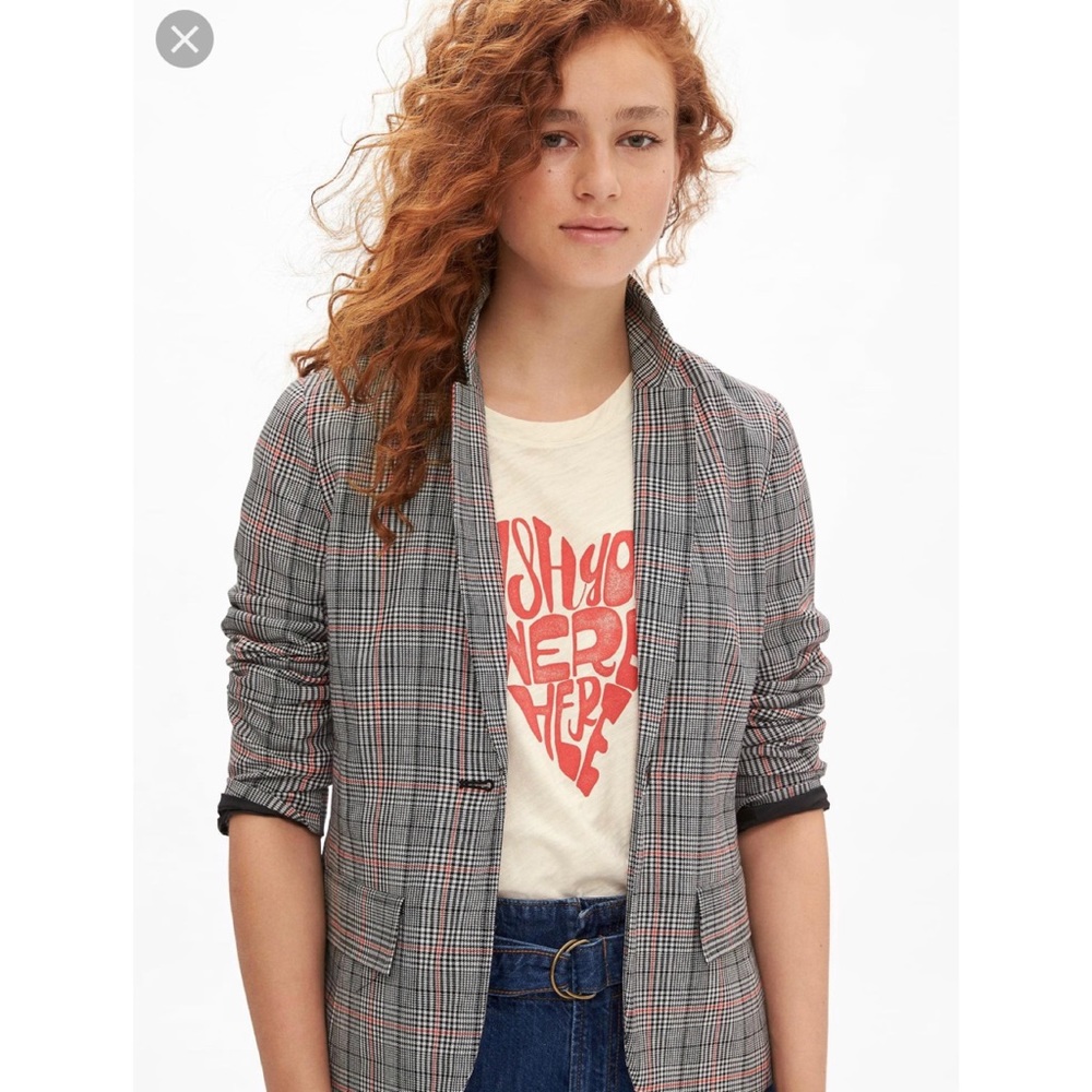 GAP Factory Academy Grid Plaid Blazer